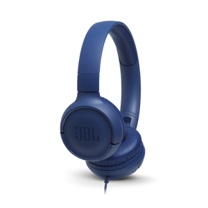 JBL Tune 500 Wired On-Ear Headphones (Blue)