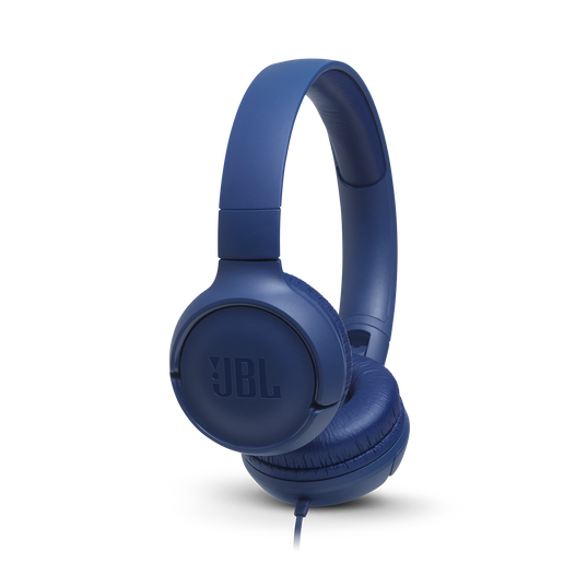 JBL Tune 500 Wired On-Ear Headphones (Blue)