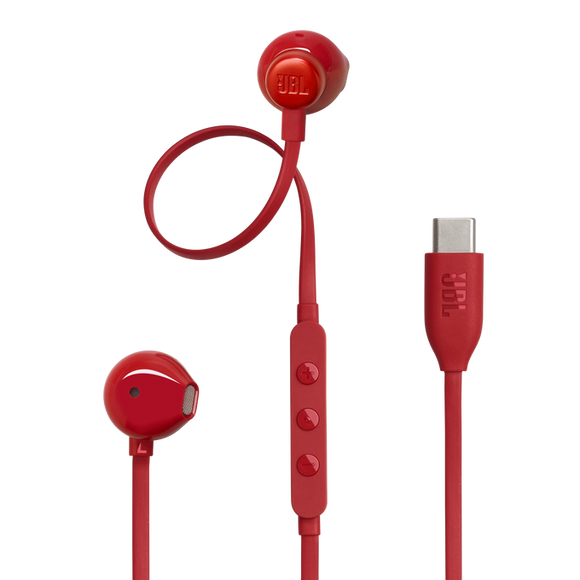 JBL TUNE 305C USB-C In Ear Headphones (Red)