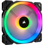 Corsair LL120 RGB 120mm Dual Light Loop RGB LED PWM Fan Pack with Lighting Node PRO (Black x 3)