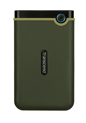 Transcend StoreJet 25M3 1TB Ruggedized Portable Hard Drive (Military Green)