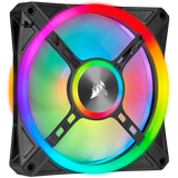 Corsair iCUE QL120 RGB 120mm PWM Triple Fan with Lighting Node CORE (Black)