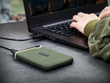 Transcend StoreJet 25M3 1TB Ruggedized Portable Hard Drive (Military Green)