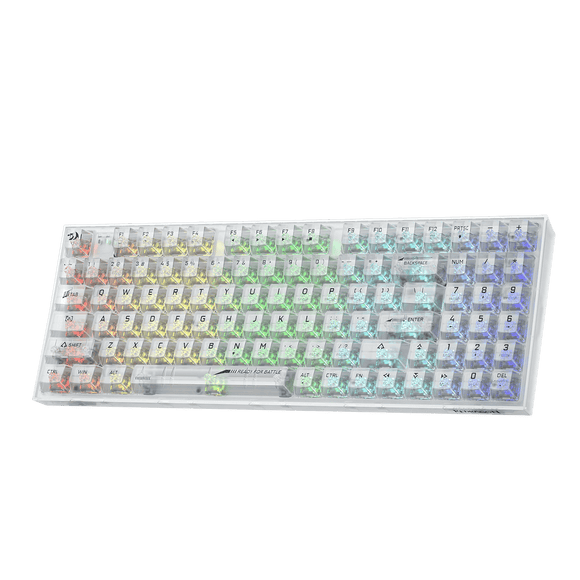 Redragon IRELIA K658 PRO 90% Full-Transparent Mechanical Keyboard (White)