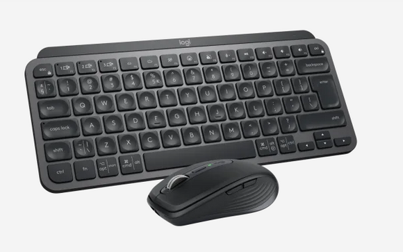 Logitech MX Keys Mini Combo for Business Keyboard Mouse (Graphite-US International-Qwerty)