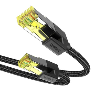 UGREEN 30791 Cat 7 Ethernet Cable Braided (10 Meter) High Speed Network Cord 10Gbps 600Mhz POE RJ45 LAN CABLE
