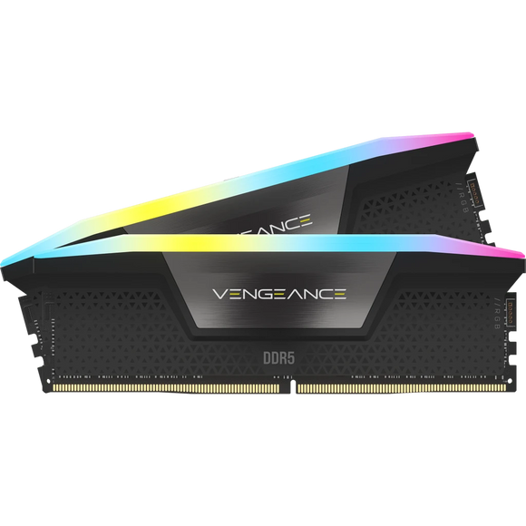 Corsair VENGEANCE RGB 64GB (2x32GB) DDR5 DRAM 6000MHz C40 Desktop Memory Kit