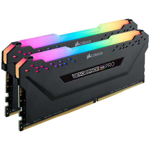 Corsair VENGEANCE RGB PRO 16GB (2x8GB) DDR4 DRAM 3600MHz C18 Memory Kit (Black)