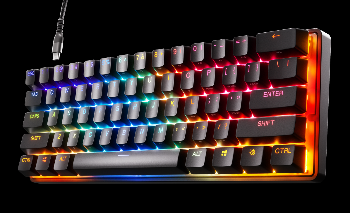 SteelSeries Apex Pro Mini Gaming Keyboard in 60% Form Factor SteelSeries Apex Pro Mini Gaming Keyboard in 60% Form Factor