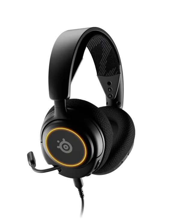 SteelSeries Arctis Nova 3 Wired Multi-Platform RGB Lights Gaming Headset (Black)