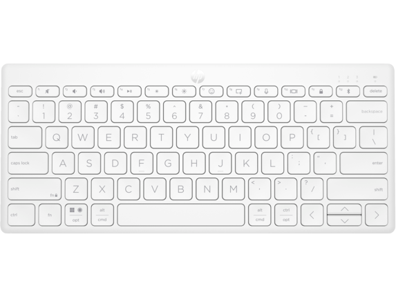 HP 350 Compact Multi-Device Bluetooth Keyboard (White)