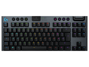 Logitech G915 TKL Tenkeyless Wireless RGB Mechanical Gaming Keyboard (Carbon Tactile)