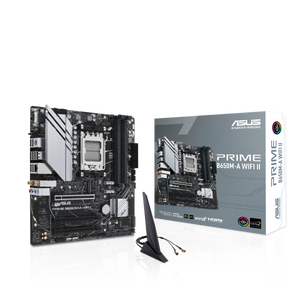 ASUS PRIME B650M-A WIFI II AMD B650 mATX DDR5 AM5 WIFI6 Aura Sync Motherboard