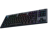 Logitech G915 TKL Tenkeyless Wireless RGB Mechanical Gaming Keyboard (Carbon Clicky)