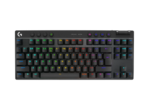 Logitech G PRO X TKL Wireless Mechanical Gaming Keyboard - BLACK - US INTERNATIONAL - TACTICAL