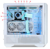 Lian Li LANCOOL III 3R-W RGB Tower PC Case (White)