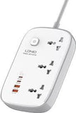 LDNIO SC3416 3 AC Outlets 4 USB Power Strip