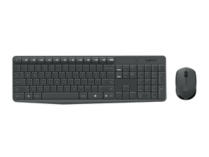 Logitech MK235 Wireless Keyboard and Mouse (Black)