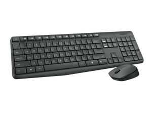 Logitech MK235 Wireless Keyboard and Mouse (Black)