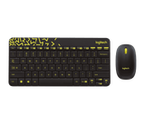 Logitech MK240 NANO Wireless Keyboard and Mouse Combo (black/ chartreuse yellow)
