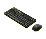 Logitech MK240 NANO Wireless Keyboard and Mouse Combo (black/ chartreuse yellow)
