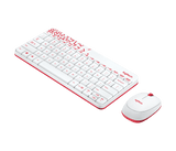 Logitech MK240 NANO Wireless Keyboard and Mouse Combo (white/ vivid red)