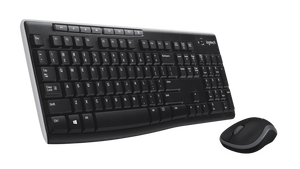 Logitech MK270R Wireless Keyboard and Mouse Combo (Black)