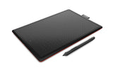 One by Wacom Medium Creative Pen Tablet Black Red USB