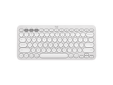 Logitech PEBBLE KEYS 2 K380S Multi-Device Bluetooth Wireless Keyboard (Tonal White)