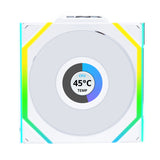 Lian Li 120mm UNI FAN SL Wireless LCD ARGB Triple Pack - WHITE
