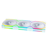 Lian Li 120mm UNI FAN SL Wireless LCD ARGB Triple Pack - WHITE