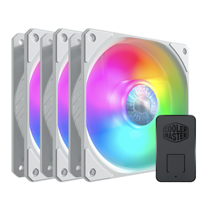 Cooler Master Sickle Flow 120 ARGB Case Fan (White x 3)