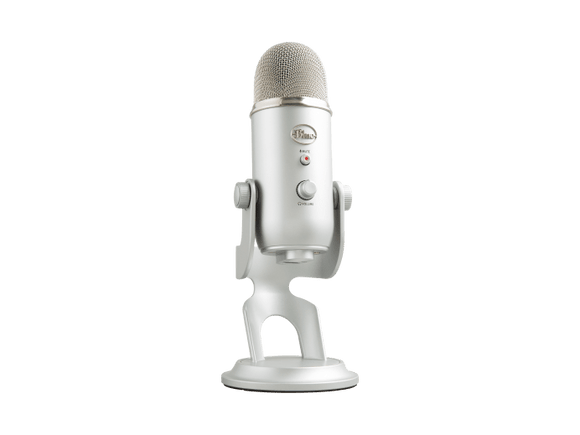 Logitech YETI Premium Blue Voice USB Microphone for Creating and Streaming (Silver)