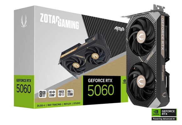 ZOTAC GAMING GeForce RTX 5060 AMP 8GB GDDR7 Graphics Card