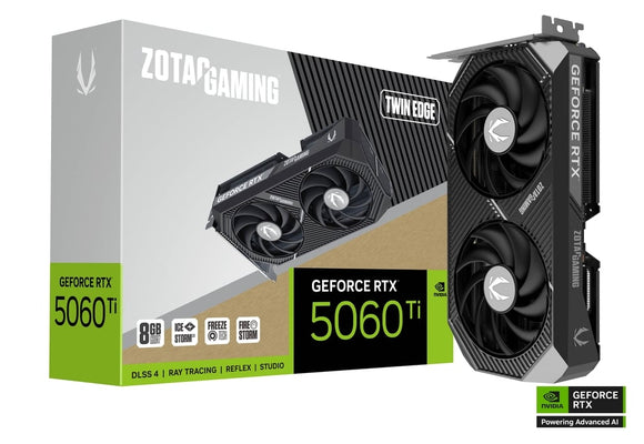 ZOTAC GAMING GeForce RTX 5060 Ti 8GB Twin Edge GDDR7 Graphics Card
