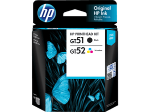 HP GT51/GT52 2-pack Black/Tri-color Printhead Replacement Kit